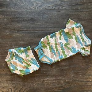 Kyte BABY short sleeve Bodysuit and Bummie 6-12 mos.